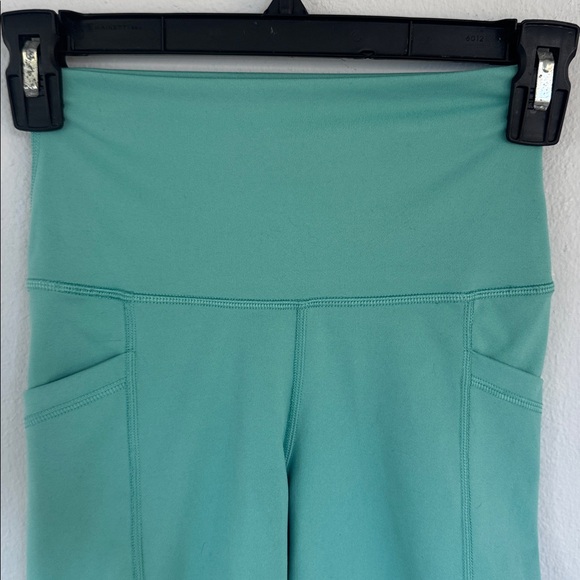 Yogalicious LUX seafoam blue green high rise side pocket bike shorts size XS - Picture 3 of 7